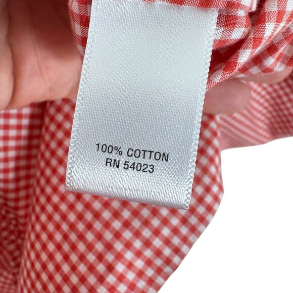 Banana Republic Soft Wash Shirt Cotton Checkered Long Sleeve Button Up Men's XL - Picture 5 of 6